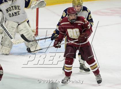 Thumbnail 1 in Boston College High vs. Notre Dame Catholic (Notre Dame New Year's Invitational Final) photogallery.