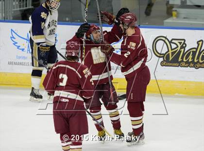 Thumbnail 2 in Boston College High vs. Notre Dame Catholic (Notre Dame New Year's Invitational Final) photogallery.