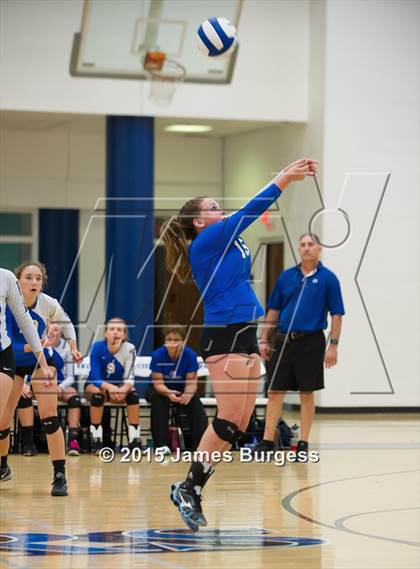 Thumbnail 3 in Girls Prep vs Pope John Paul II photogallery.