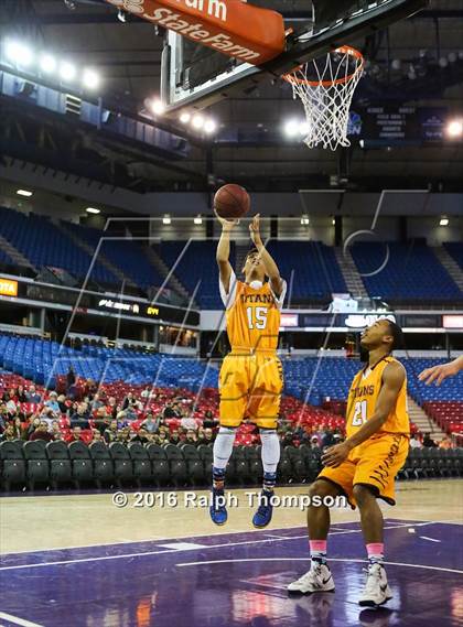 Thumbnail 1 in Stockton Christian vs. Aspire Langston Hughes Academy (@ Sleep Train Arena) photogallery.