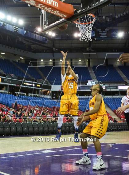 Thumbnail 2 in Stockton Christian vs. Aspire Langston Hughes Academy (@ Sleep Train Arena) photogallery.