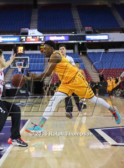 Thumbnail 3 in Stockton Christian vs. Aspire Langston Hughes Academy (@ Sleep Train Arena) photogallery.