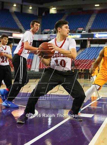 Thumbnail 1 in Stockton Christian vs. Aspire Langston Hughes Academy (@ Sleep Train Arena) photogallery.