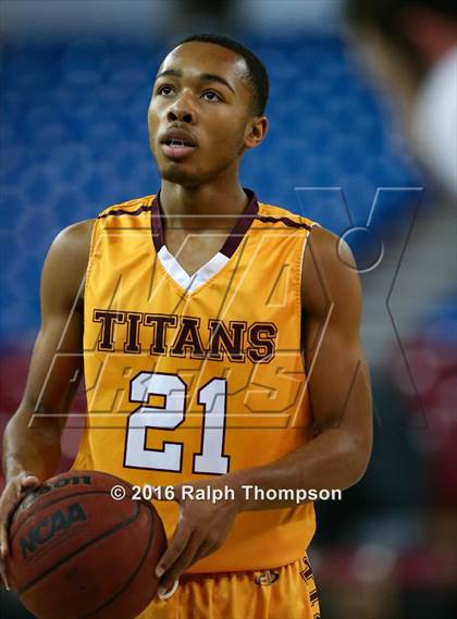 Thumbnail 2 in Stockton Christian vs. Aspire Langston Hughes Academy (@ Sleep Train Arena) photogallery.