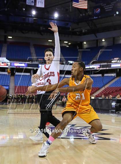 Thumbnail 1 in Stockton Christian vs. Aspire Langston Hughes Academy (@ Sleep Train Arena) photogallery.