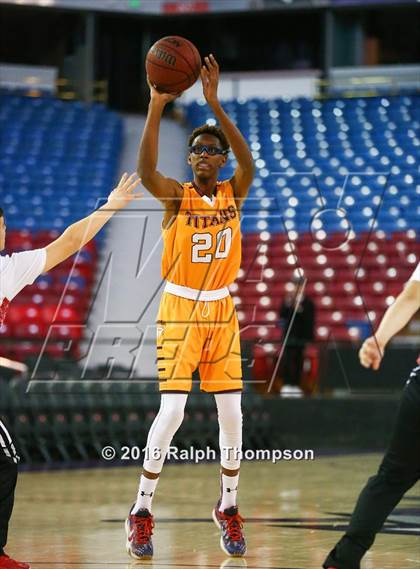 Thumbnail 3 in Stockton Christian vs. Aspire Langston Hughes Academy (@ Sleep Train Arena) photogallery.
