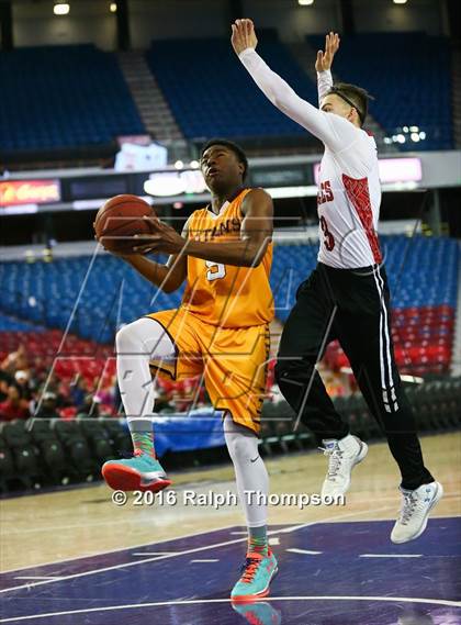 Thumbnail 1 in Stockton Christian vs. Aspire Langston Hughes Academy (@ Sleep Train Arena) photogallery.