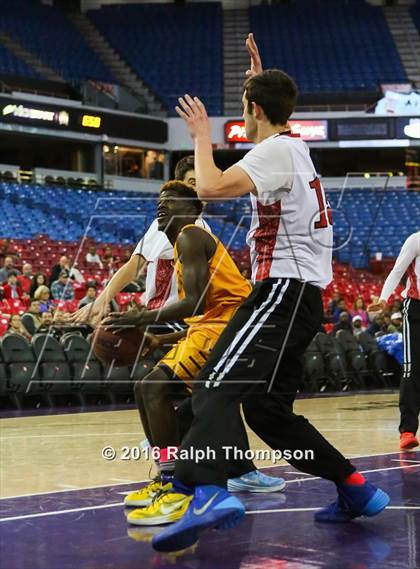 Thumbnail 3 in Stockton Christian vs. Aspire Langston Hughes Academy (@ Sleep Train Arena) photogallery.