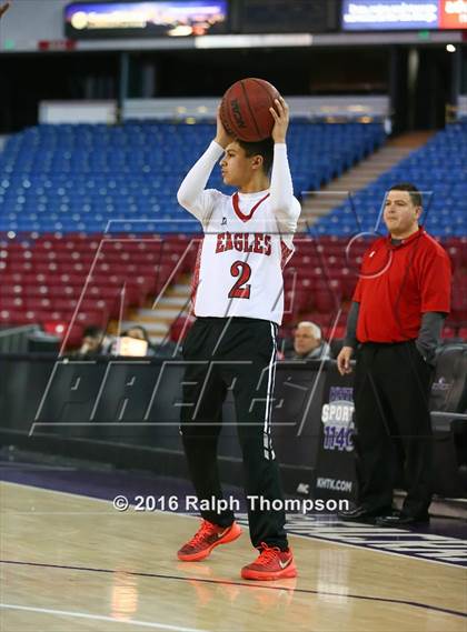 Thumbnail 3 in Stockton Christian vs. Aspire Langston Hughes Academy (@ Sleep Train Arena) photogallery.