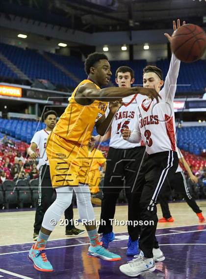 Thumbnail 2 in Stockton Christian vs. Aspire Langston Hughes Academy (@ Sleep Train Arena) photogallery.