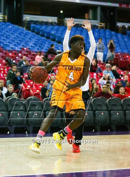 Thumbnail 2 in Stockton Christian vs. Aspire Langston Hughes Academy (@ Sleep Train Arena) photogallery.