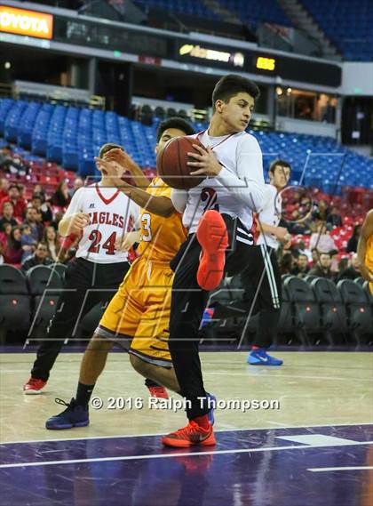 Thumbnail 3 in Stockton Christian vs. Aspire Langston Hughes Academy (@ Sleep Train Arena) photogallery.