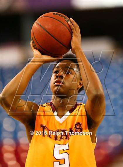Thumbnail 3 in Stockton Christian vs. Aspire Langston Hughes Academy (@ Sleep Train Arena) photogallery.