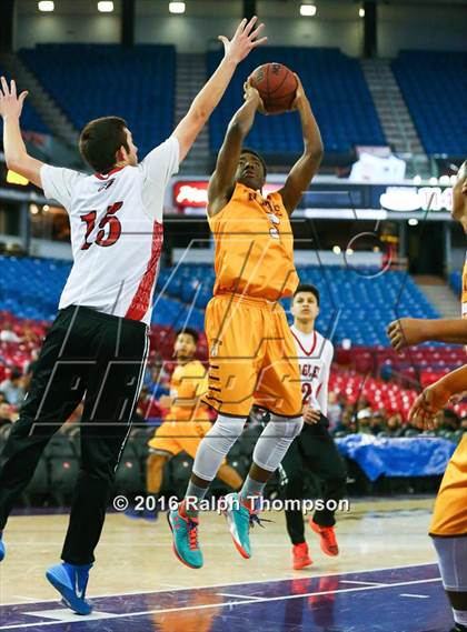 Thumbnail 3 in Stockton Christian vs. Aspire Langston Hughes Academy (@ Sleep Train Arena) photogallery.
