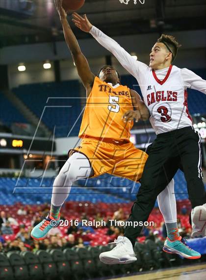 Thumbnail 1 in Stockton Christian vs. Aspire Langston Hughes Academy (@ Sleep Train Arena) photogallery.