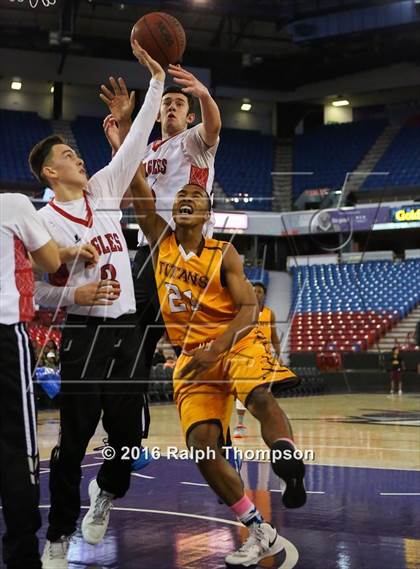 Thumbnail 2 in Stockton Christian vs. Aspire Langston Hughes Academy (@ Sleep Train Arena) photogallery.
