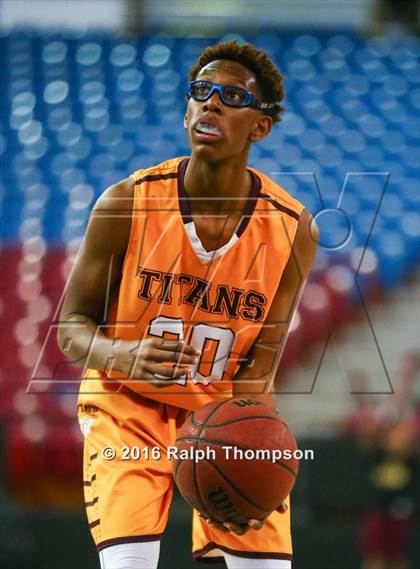 Thumbnail 1 in Stockton Christian vs. Aspire Langston Hughes Academy (@ Sleep Train Arena) photogallery.