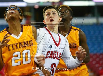 Thumbnail 3 in Stockton Christian vs. Aspire Langston Hughes Academy (@ Sleep Train Arena) photogallery.