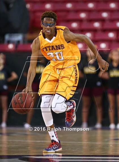 Thumbnail 2 in Stockton Christian vs. Aspire Langston Hughes Academy (@ Sleep Train Arena) photogallery.
