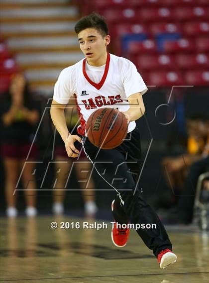 Thumbnail 3 in Stockton Christian vs. Aspire Langston Hughes Academy (@ Sleep Train Arena) photogallery.
