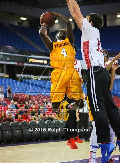 Thumbnail 3 in Stockton Christian vs. Aspire Langston Hughes Academy (@ Sleep Train Arena) photogallery.