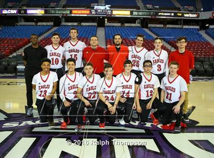 Thumbnail 2 in Stockton Christian vs. Aspire Langston Hughes Academy (@ Sleep Train Arena) photogallery.