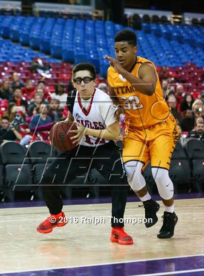 Thumbnail 2 in Stockton Christian vs. Aspire Langston Hughes Academy (@ Sleep Train Arena) photogallery.