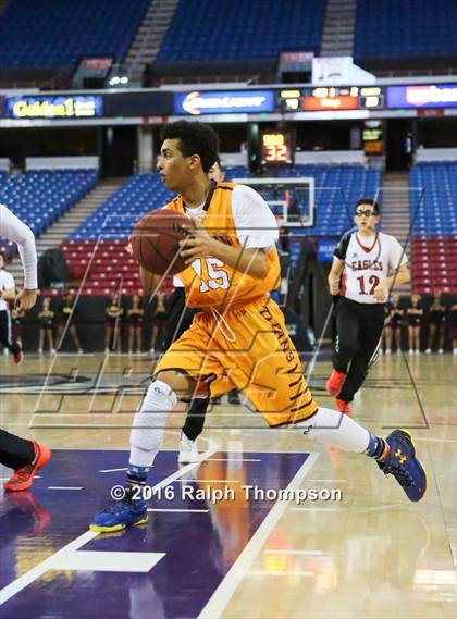Thumbnail 3 in Stockton Christian vs. Aspire Langston Hughes Academy (@ Sleep Train Arena) photogallery.