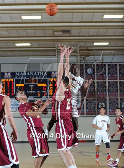 Thumbnail 2 in Alemany vs Cantwell-Sacred Heart (Rose City Roundball Classic) photogallery.