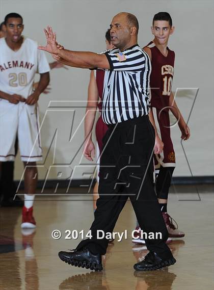 Thumbnail 1 in Alemany vs Cantwell-Sacred Heart (Rose City Roundball Classic) photogallery.