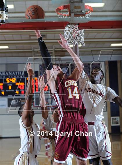 Thumbnail 2 in Alemany vs Cantwell-Sacred Heart (Rose City Roundball Classic) photogallery.