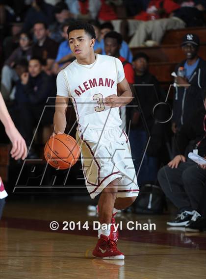 Thumbnail 1 in Alemany vs Cantwell-Sacred Heart (Rose City Roundball Classic) photogallery.