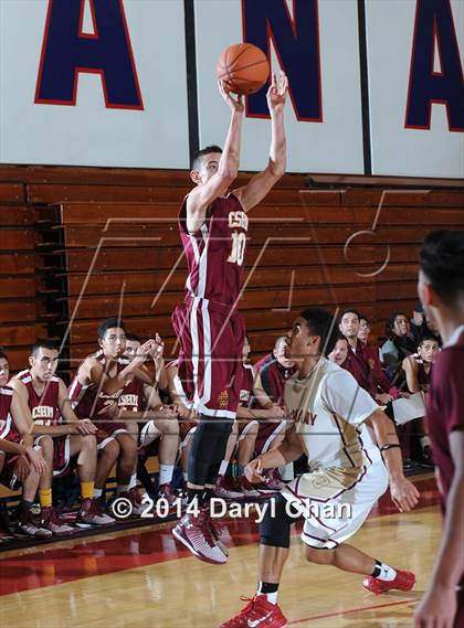 Thumbnail 1 in Alemany vs Cantwell-Sacred Heart (Rose City Roundball Classic) photogallery.