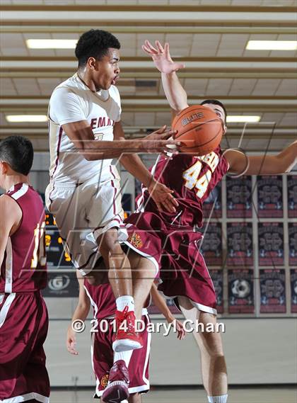 Thumbnail 2 in Alemany vs Cantwell-Sacred Heart (Rose City Roundball Classic) photogallery.