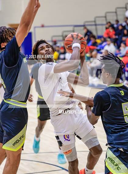 Thumbnail 1 in Quality Education Academy vs. Prolific Prep of Napa Christian (Battle in The Peach) photogallery.