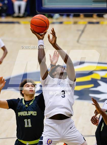 Thumbnail 1 in Quality Education Academy vs. Prolific Prep of Napa Christian (Battle in The Peach) photogallery.
