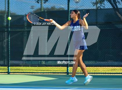 Thumbnail 3 in Centennial vs Liberal Arts & Science Academy (UIL 5A Tennis Semifinal) photogallery.