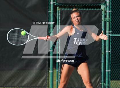 Thumbnail 3 in Centennial vs Liberal Arts & Science Academy (UIL 5A Tennis Semifinal) photogallery.