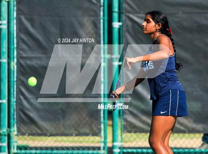 Thumbnail 3 in Centennial vs Liberal Arts & Science Academy (UIL 5A Tennis Semifinal) photogallery.
