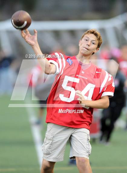Thumbnail 2 in Mater Dei vs. St. John Bosco photogallery.