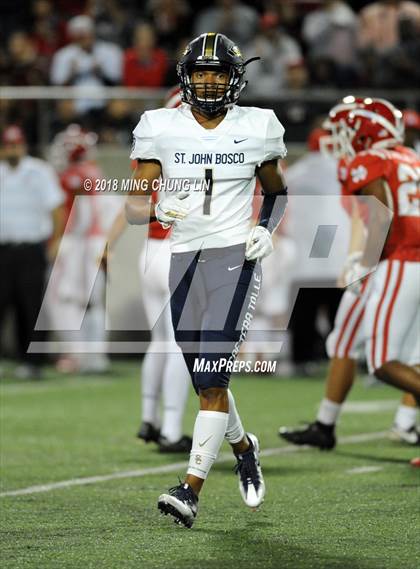 Thumbnail 1 in Mater Dei vs. St. John Bosco photogallery.
