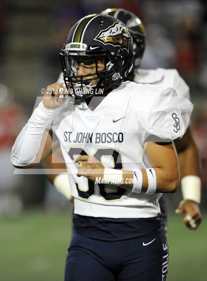 Thumbnail 2 in Mater Dei vs. St. John Bosco photogallery.