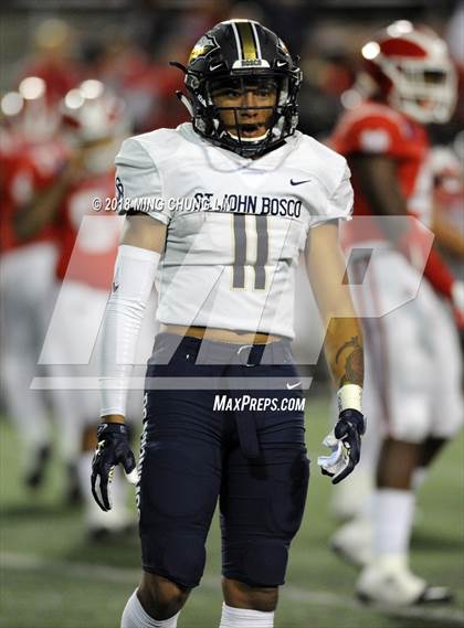 Thumbnail 1 in Mater Dei vs. St. John Bosco photogallery.