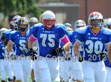 Thumbnail 3 in Michigan HS Football Coaches Association All-Star Game photogallery.
