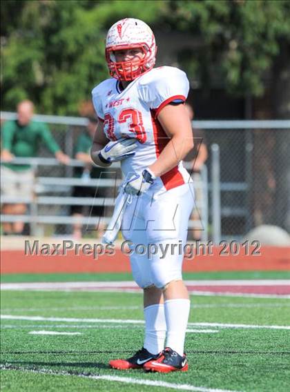 Thumbnail 1 in Michigan HS Football Coaches Association All-Star Game photogallery.