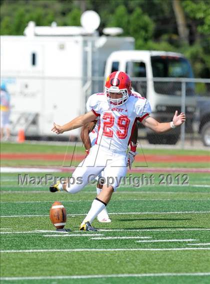 Thumbnail 3 in Michigan HS Football Coaches Association All-Star Game photogallery.