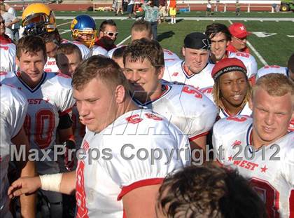 Thumbnail 1 in Michigan HS Football Coaches Association All-Star Game photogallery.