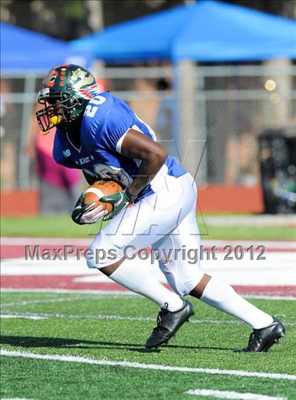 Thumbnail 2 in Michigan HS Football Coaches Association All-Star Game photogallery.