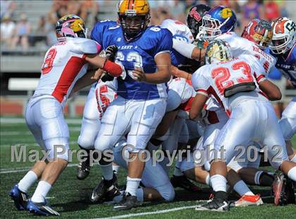 Thumbnail 3 in Michigan HS Football Coaches Association All-Star Game photogallery.