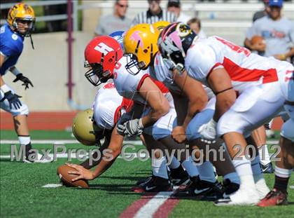 Thumbnail 3 in Michigan HS Football Coaches Association All-Star Game photogallery.